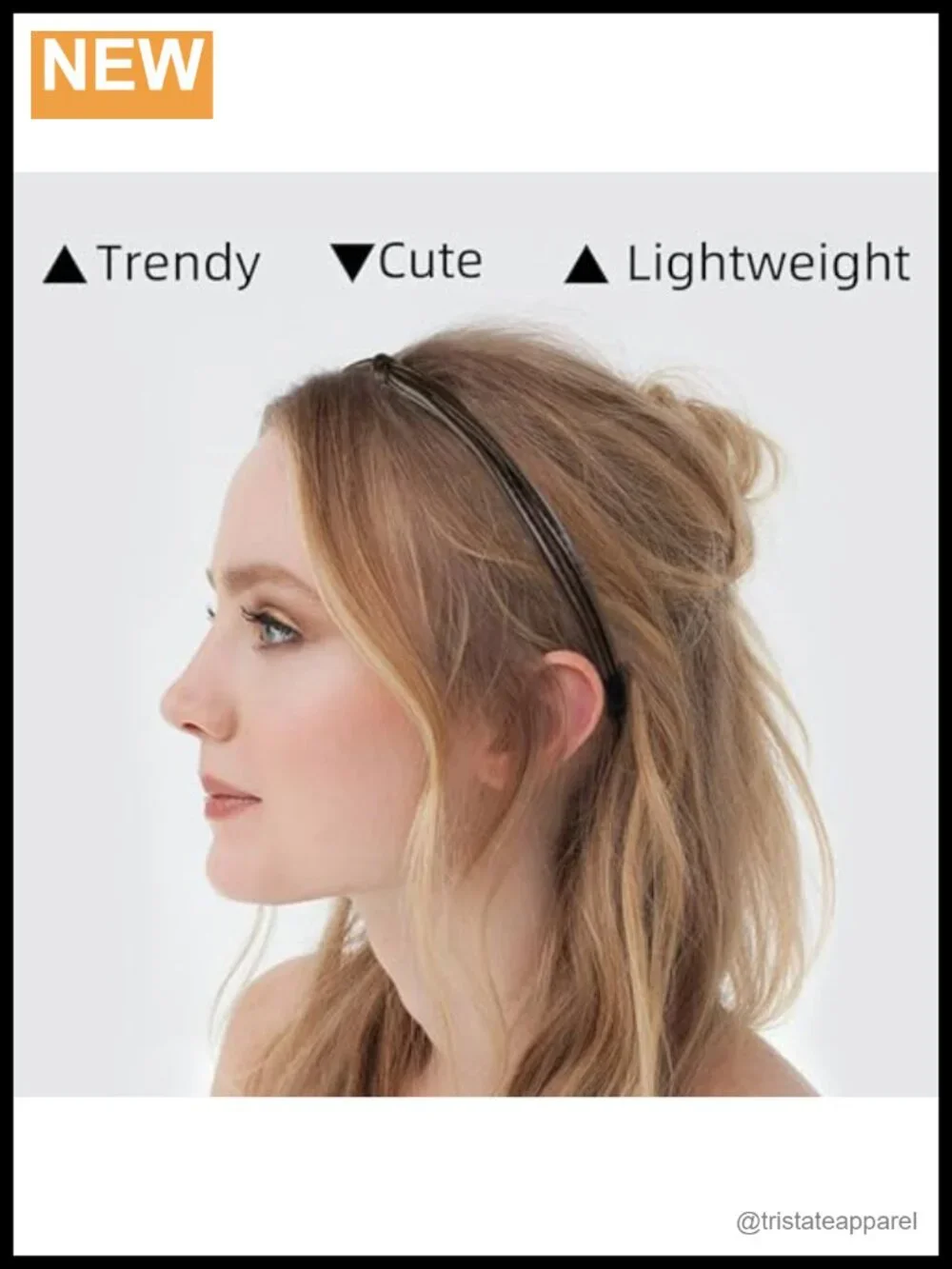 5 Pcs Thin Faux Leather Headbands for Women, Cute Knotted Head Bands